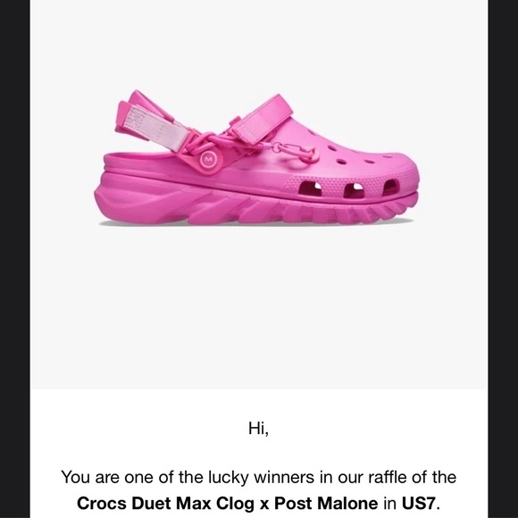 post malone crocs size 13